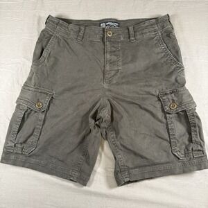 American Eagle Outfitters Mens 36 Gray Denim Active Flex 10" Inseam Shorts